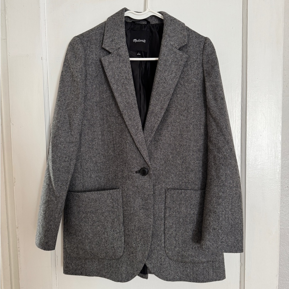 Madewell Larsen Blazer in Herringbone
